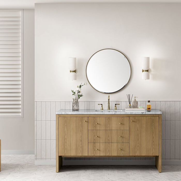 Hudson 60" Single Vanity Double Bathroom Vanity James Martin Vanities