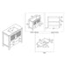 Blossom Sydney 36" Vanity, Ceramic/Ceramic Vessel Sink and Optional Mirror - Luxe Vanity & Tub