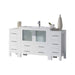 Blossom Sydney 54" Vanity Set, Side Cabinets, Vessel Sink and Optional Mirror - Luxe Vanity & Tub