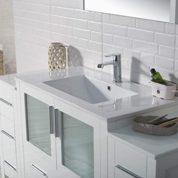 Blossom Sydney 54" Vanity Set, Side Cabinets, Vessel Sink and Optional Mirror - Luxe Vanity & Tub