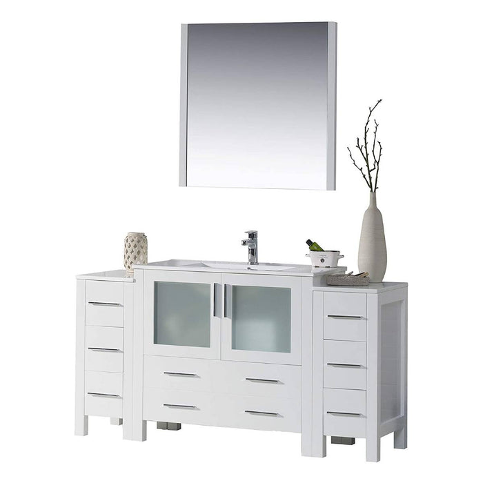 Blossom Sydney 54" Vanity Set, Side Cabinets, Vessel Sink and Optional Mirror - Luxe Vanity & Tub