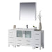 Blossom Sydney 54" Vanity Set, Side Cabinets, Vessel Sink and Optional Mirror - Luxe Vanity & Tub