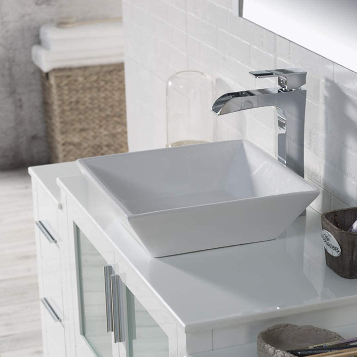 Blossom Sydney 54" Vanity Set, Side Cabinets, Vessel Sink and Optional Mirror - Luxe Vanity & Tub