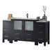 Blossom Sydney 54" Vanity Set, Side Cabinets, Vessel Sink and Optional Mirror - Luxe Vanity & Tub