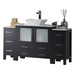 Blossom Sydney 54" Vanity Set, Side Cabinets, Vessel Sink and Optional Mirror - Luxe Vanity & Tub