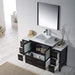 Blossom Sydney 54" Vanity Set, Side Cabinets, Vessel Sink and Optional Mirror - Luxe Vanity & Tub