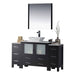 Blossom Sydney 54" Vanity Set, Side Cabinets, Vessel Sink and Optional Mirror - Luxe Vanity & Tub