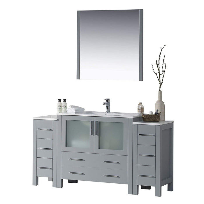 Blossom Sydney 54" Vanity Set, Side Cabinets, Vessel Sink and Optional Mirror - Luxe Vanity & Tub