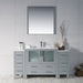 Blossom Sydney 54" Vanity Set, Side Cabinets, Vessel Sink and Optional Mirror - Luxe Vanity & Tub