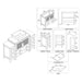 Blossom Sydney 54" Vanity Set, Side Cabinets, Vessel Sink and Optional Mirror - Luxe Vanity & Tub