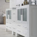 Blossom Sydney 84" Double Vanity Set, Side Cabinets, Vessel Sink and Optional Mirror - Luxe Vanity & Tub