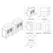 Blossom Sydney 84" Double Vanity Set, Side Cabinets, Vessel Sink and Optional Mirror - Luxe Vanity & Tub