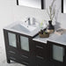 Blossom Sydney 84" Double Vanity Set, Side Cabinets, Vessel Sink and Optional Mirror - Luxe Vanity & Tub