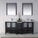 Blossom Sydney 84" Double Vanity Set, Side Cabinets, Vessel Sink and Optional Mirror - Luxe Vanity & Tub