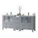 Blossom Sydney 84" Double Vanity Set, Side Cabinets, Vessel Sink and Optional Mirror - Luxe Vanity & Tub