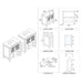 Blossom Sydney 84" Double Vanity Set, Side Cabinets, Vessel Sink and Optional Mirror - Luxe Vanity & Tub