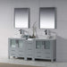 Blossom Sydney 84" Double Vanity Set, Side Cabinets, Vessel Sink and Optional Mirror - Luxe Vanity & Tub