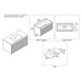 Blossom Paris 36" White Vanity with Ceramic Sink and Optional Mirror - Luxe Vanity & Tub