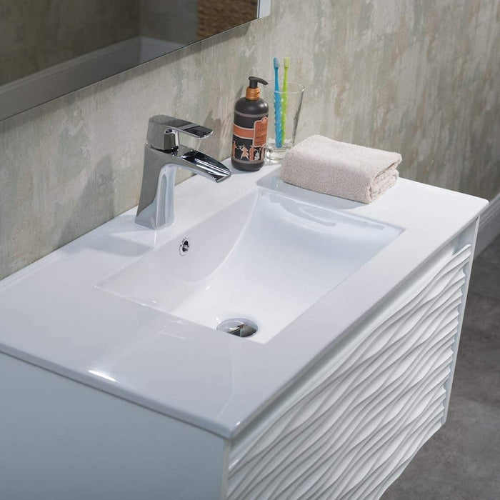 Blossom Paris 36" White Vanity with Ceramic Sink and Optional Mirror - Luxe Vanity & Tub