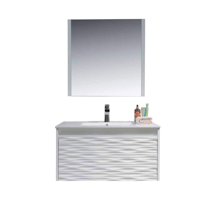 Blossom Paris 36" White Vanity with Ceramic Sink and Optional Mirror - Luxe Vanity & Tub