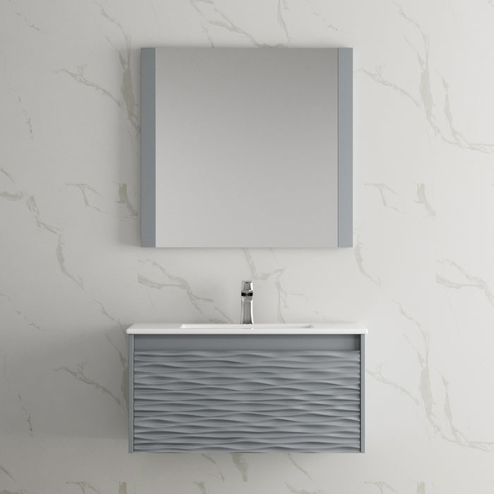 Blossom Paris 36" White Vanity with Ceramic Sink and Optional Mirror - Luxe Vanity & Tub