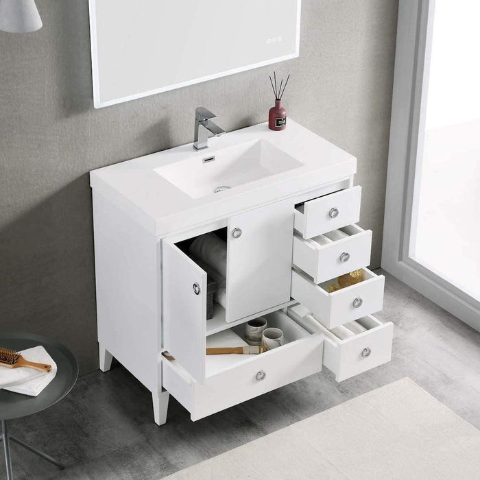 Blossom Lyon 36” White Vanity - Luxe Vanity & Tub