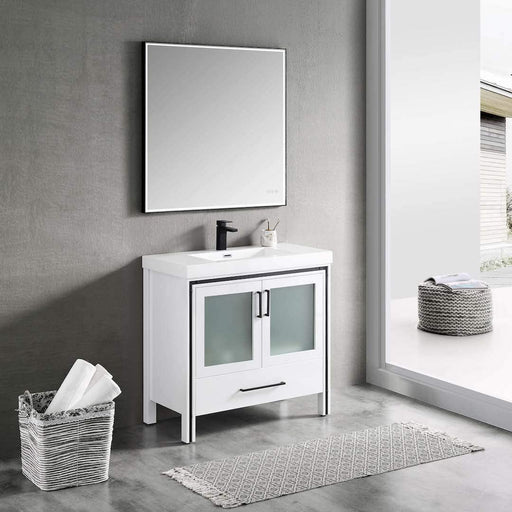 Blossom Birmingham 36” White Vanity - Luxe Vanity & Tub