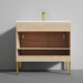 Bari 36" Freestanding Bathroom Vanity with Ceramic Sink - Maple - Luxe Vanity & Tub