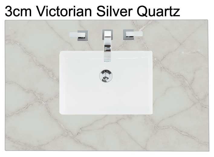 36" Metropolitan Single Bathroom Vanity, Silver Oak