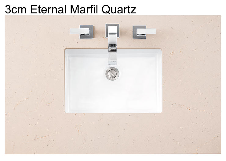 36" Metropolitan Single Bathroom Vanity, Silver Oak
