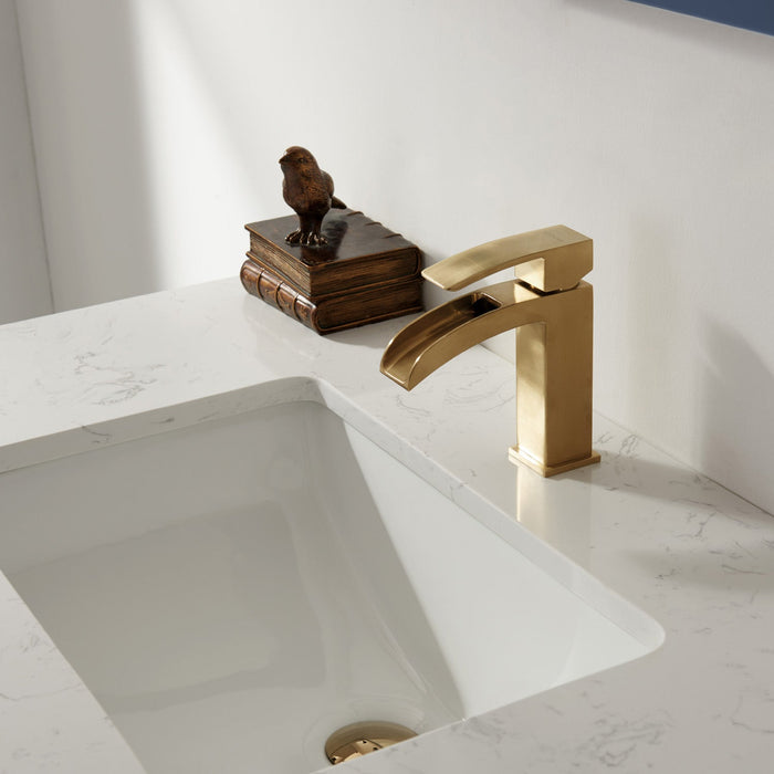 Jackson 36" Single Bathroom Vanity Set with Composite Stone Countertop - Luxe Vanity & Tub