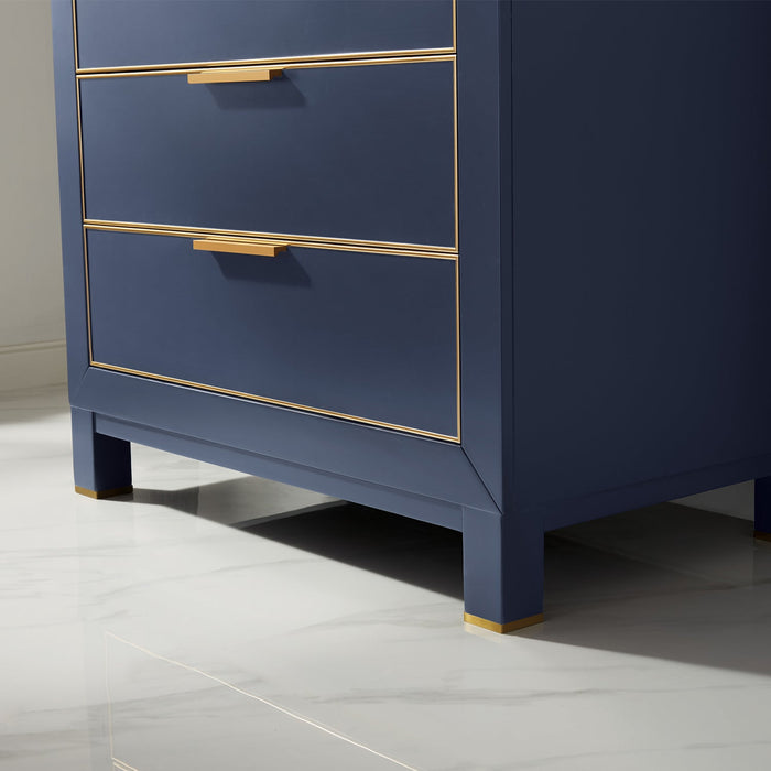Jackson 36" Single Bathroom Vanity Set with Composite Stone Countertop - Luxe Vanity & Tub