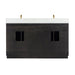 Gazsi 60" Double Bathroom Vanity Set with Grain White Composite Stone Countertop - Luxe Vanity & Tub