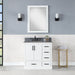 Monna 36" Single Bathroom Vanity Set with Aosta White Composite Stone Countertop - Luxe Vanity & Tub