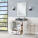 Monna 36" Single Bathroom Vanity Set with Aosta White Composite Stone Countertop - Luxe Vanity & Tub