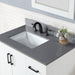 Monna 36" Single Bathroom Vanity Set with Aosta White Composite Stone Countertop - Luxe Vanity & Tub