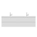 Alya Bath Paterno 72" Modern Wall Mounted Bathroom Vanity - Luxe Vanity & Tub