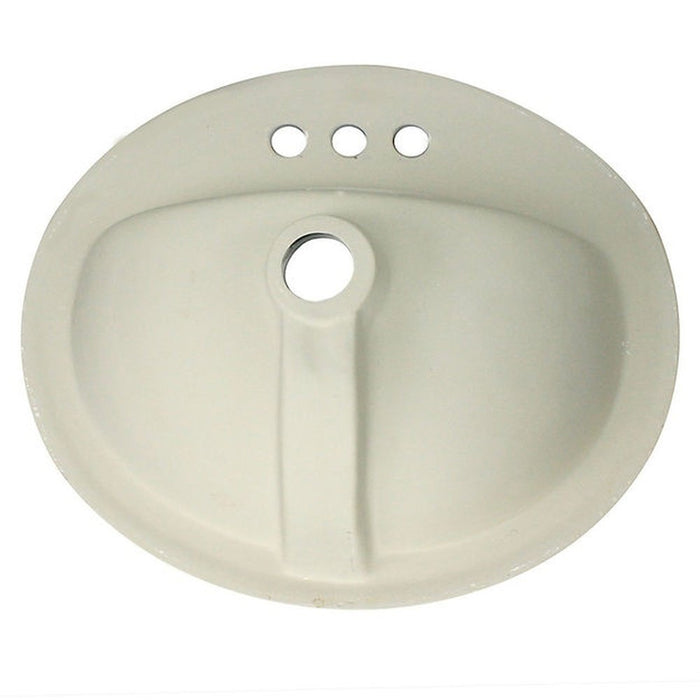 Great Point Collection Nantucket Sinks 20.25 Inch Drop-In Ceramic Vanity Sink DI2017-4 - Luxe Vanity & Tub