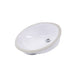 Great Point Collection Nantucket Sinks 15 Inch x 12 Inch Glazed Bottom Undermount GB-15x12-W Oval Ceramic Sink In White - Luxe Vanity & Tub