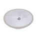 Great Point Collection Nantucket Sinks 17 Inch x 14 Inch Glazed Bottom Undermount GB-17x17-W Oval Ceramic Sink In White - Luxe Vanity & Tub