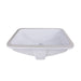 Great Point Collection Nantucket Sinks 18 Inch x 12 Inch Glazed Bottom Undermount GB-18x12-W Rectangle Ceramic Sink In White - Luxe Vanity & Tub