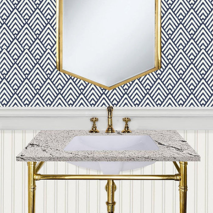 Great Point Collection Nantucket Sinks 18 Inch x 12 Inch Glazed Bottom Undermount GB-18x12-W Rectangle Ceramic Sink In White - Luxe Vanity & Tub
