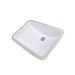Great Point Collection Nantucket Sinks 18 Inch x 12 Inch Glazed Bottom Undermount GB-18x12-W Rectangle Ceramic Sink In White - Luxe Vanity & Tub