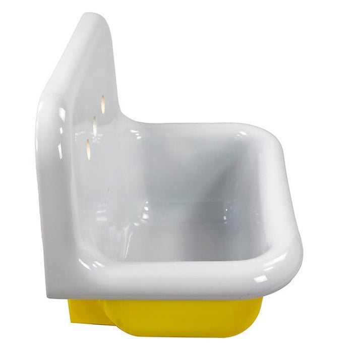 Victorian Collection Nantucket Sinks Fireclay 30's Style Sink in white with a Yellow Bottom - Luxe Vanity & Tub