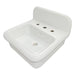Victorian Collection Nantucket Sinks Fireclay 30's Style Sink in all White - Luxe Vanity & Tub