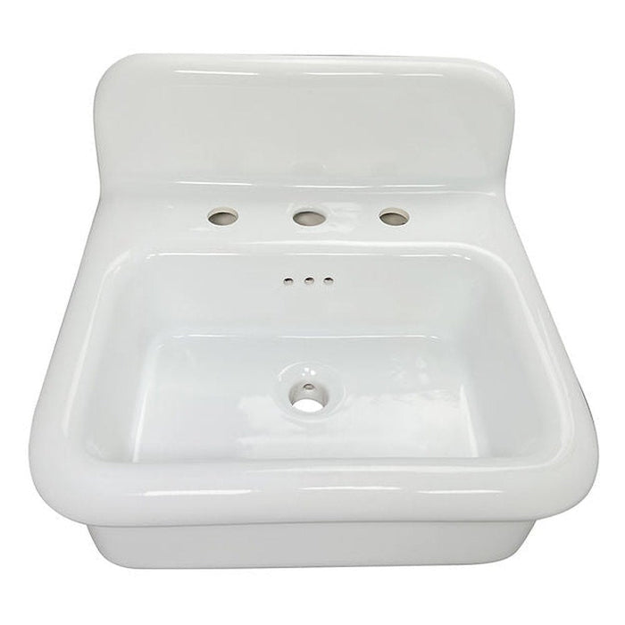 Victorian Collection Nantucket Sinks Fireclay 30's Style Sink in all White - Luxe Vanity & Tub
