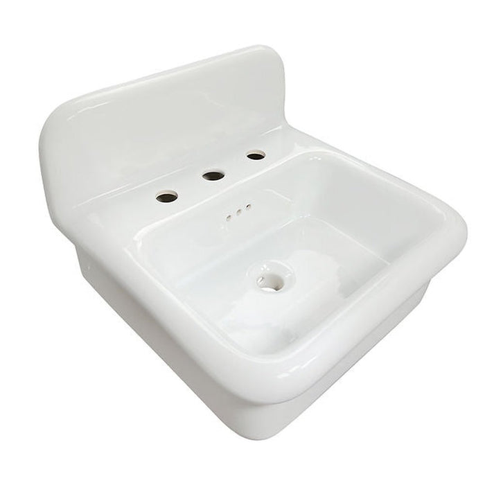 Victorian Collection Nantucket Sinks Fireclay 30's Style Sink in all White - Luxe Vanity & Tub