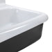 Victorian Collection Nantucket Sinks Fireclay 30's Style Sink in white with a Black Bottom - Luxe Vanity & Tub