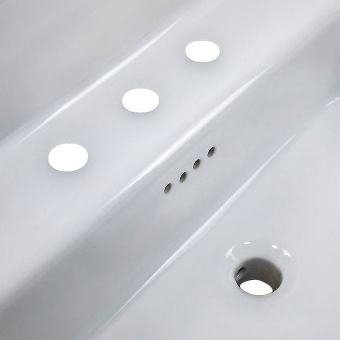 Victorian Collection Nantucket Sinks Fireclay 30's Style Sink in white with a Black Bottom - Luxe Vanity & Tub