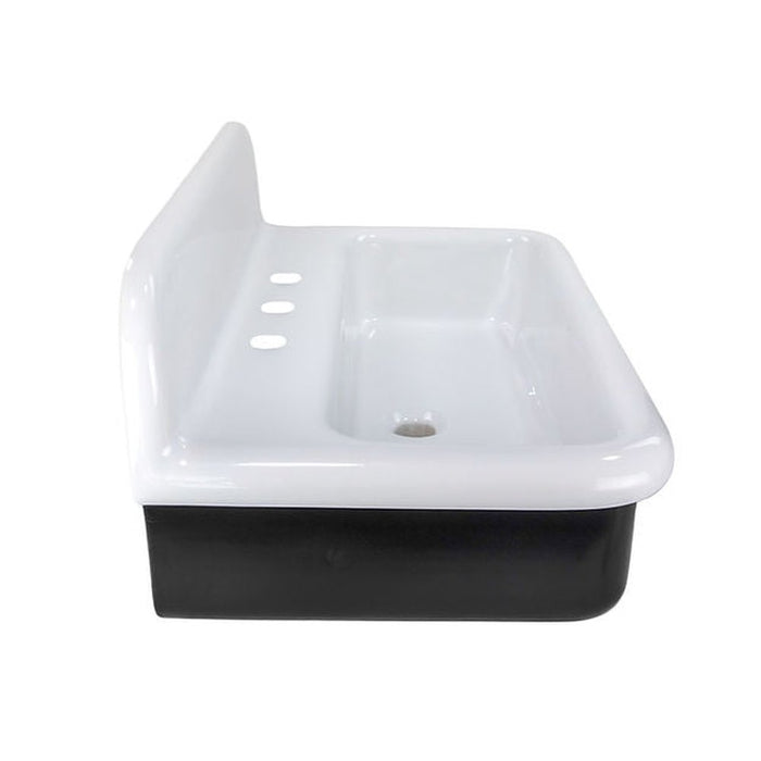 Victorian Collection Nantucket Sinks Fireclay 30's Style Sink in white with a Black Bottom - Luxe Vanity & Tub